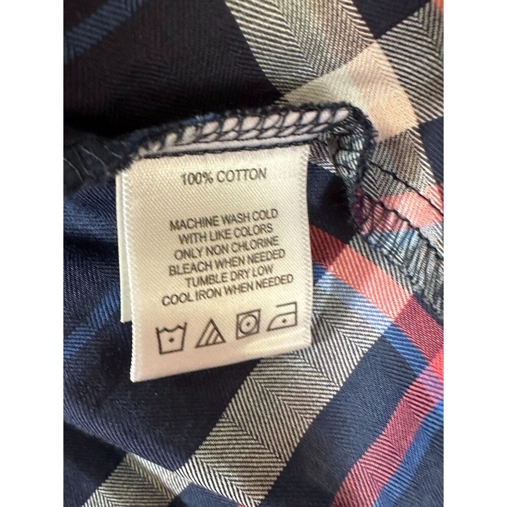 Foxcroft Womens Plus Size 18W Long Sleeve Cici Herringbone Plaid Tunic Shirt NWT - Picture 6 of 6
